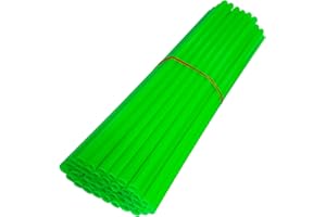 cyclingcolors 72x Copriraggi Bici Ruote Copriruota 235 mm (Cerchi 21") Tubo Decorazione Protezione MTB Passeggino Carrozzina Moto Pit Dirt Bike (Verde)