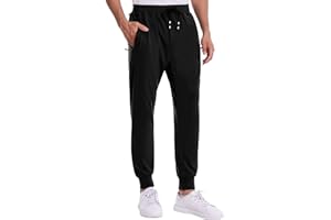 YUTYTH Tracksuit Bottoms Men Winter Fleece Lined Joggers Cotton Warm Trousers with Zip Pocket Gym Running and Winter Wear