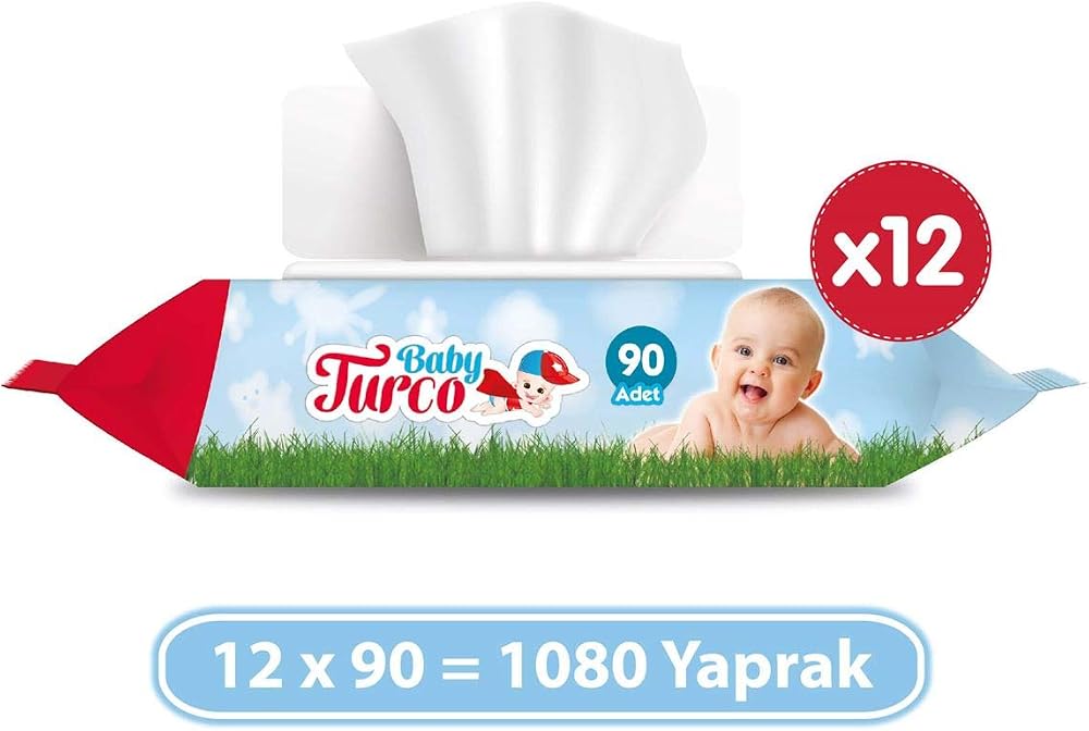 Baby Turco Islak Havlu 12 x 90 (1080 Yaprak)