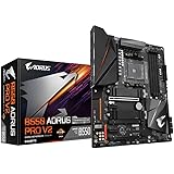 Gigabyte B550 AORUS PRO V2, AMD B550, AM4, DDR4, PCIe 4.0 x16, Dual M.2, 2.5GbE LAN, USB 3.2 Gen 2, ATX, One Size