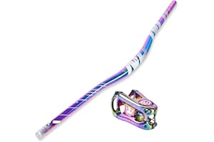 WLDOCA Guidon de vélo en Alliage d'aluminium coloré Arc-en-Ciel Guidon de VTT AM XC DH Racing Rise Guidon 31.8mm * 780mm