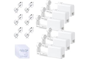 Voarge Pistolet do przekłuwania uszu, jednorazowy, sterylny, do piercingu, narzędzie do samodzielnego, bezbolesnego piercingu, z zatyczkami do uszu, 6 sztuk w zestawie, 4mm