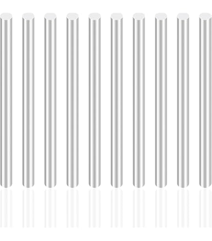5er-Set Aluminium-Rundstangen – 6 X 305 Mm, Glatte Oberfläche, Korrosionsbeständig, Für Drehbank, Modellbau, Wellen & Achsen, DIY