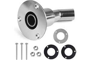 EXLECO Escape del Calentador Diésel de Acero Inoxidable 316-24 mm para Calentador Diésel, Calefacción Diésel Thru Casco de Escape, Tubo de Escape de Estacionamiento para Coche, Barco, Camión, Codo