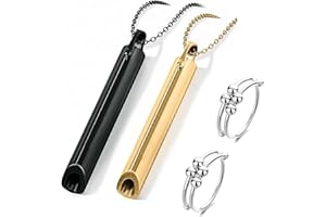 MHDUYEG 2 Stück Rauchentwöhnung Atemhalskette Meditations-Atemhalskette Rauchentwöhnung Hilfsmittel Atemkette Rauchen Aufhören Stressabbau Halskette Bekämpfe Angst Furcht Atemkette Mit 2 Dekompressionsringe