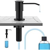 Ibergrif Undercounter Kitchen Soap Dispenser, Kitchen Soap Dispenser with | Sink Soap Dish, Two Way Dispensing, 500ml Bottle