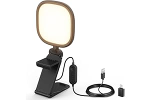 NEEWER Basics 5" 10W Monitor Ringlicht für Videokonferenzen, Bi Color, Edge Lit USB LED Panel Videolicht mit Ständer, CRI95 Fotolicht für Laptop Computer Webcam Zoom Meetings Streaming Aufnahmen, NL10