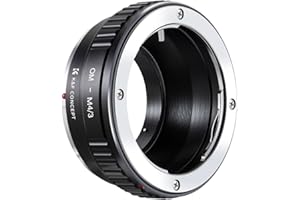 K&F CONCEPT OM to Micro 4/3 Adapter, Manual Lens Mount Adapter Compatible with Olympus Zuiko OM Mount Lens to Micro Four Thirds MFT M4/3 Mount Cameras