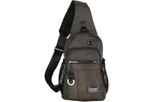 Vanlison Schulterrucksack Sling Rucksack Sling Bag Umhängetasche Daypack Crossbag mit Verstellbarem Schultergurt Mann Frauen Tasche