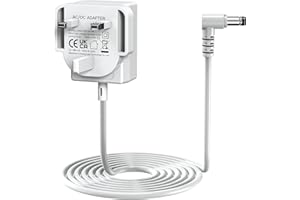 Ancable Power Adapter Compatible with Lemax, UK 4.5V 550mA 1-Output Adapter for 74254 74707 84428 44242 94565 94527 74706 74295 for Your Christmas Village Accessories 2M White AC/DC Fixed UK Plug