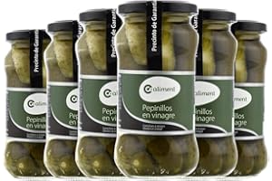 Pepinillos en vinagre Coaliment 345 g x 6 frascos. Total de 2.07 kg