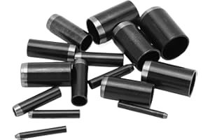 PSSOPP 15 pezzi di taglierine di punzonatura, acciaio ad alta velocità foro rotondo in pelle punzonatura stampo per l'artigianato in pelle fai da te