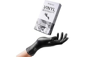 ORISTOUT OKIAAS rękawiczki jednorazowe, winylowe, bez proszku, 5 mil, rękawice do tatuażu, rękawiczki jednorazowe, do gotowania, grilla, sprzątania