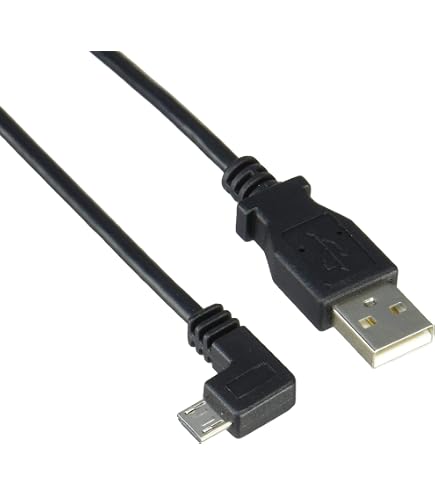 Lindy USB 2.0 Kabel Typ A Auf Micro-B, 90° Gewinkelt, 1m Länge