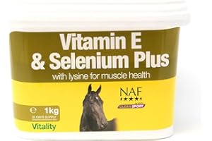 NUTRILABS NAF - Suplemento de vitaminas y minerales para caballos (vitamina E, selenio y lisina, 3 kg)