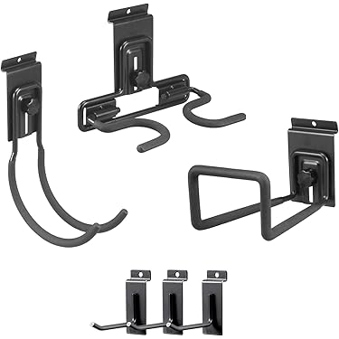 Zonon Slatwall Halterung Set - 10 Stück Edelstahl Aufhänger Für Werkstatt & Laden