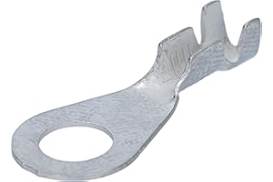 KALITEC Terminales de cable KKS2,5-M6-12, 10 unidades, forma de anillo de 1,5-2,5 mm², M6, latón estañado