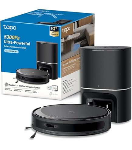5 Chiffons Lavables Tapo RVA301 - Pour Aspirateur Robot RV30/RV20 Max - Facile à Installer
