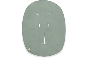 hauck Housse Transat Bebe pour Balancelle Alpha Bouncer Premium, Alpha Bouncer Deluxe, Alpha Bouncer 2in1, Coton Mousseline Respirant, 85 cm x 74 cm x 0,25 cm, Vert Sauge