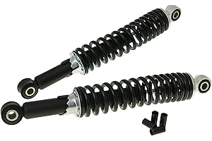 BIKE EQUIPMENT Ammortizzatori MS 90476 Set nero universale nero 300 mm – motorino, mokick, ciclomotore