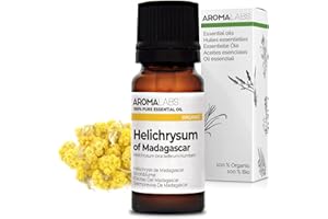 BIO - Olio essenziale ELICRISO DEL MADAGASCAR - 10mL - 100% Puro, Naturale, Chemiotipizzato e Certificato AB/Cosmos - AROMA LABS (Marchio Francese)