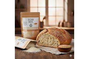 Odenwälder Lebensmittel Premium Sesammehl, fein gemahlene Sesamsamen - Teilentölt mit viel Protein, Ideal zum Backen & für Smoothies - Made in Germany – 300g