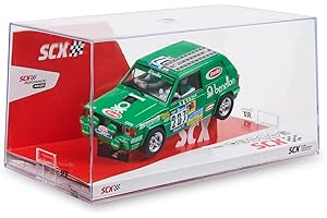SCX Voiture de Course Originale - Voiture Slot Échelle 1:32 (Fiat Panda - Dakar)