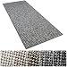 Produktbild casa pura Teppich Läufer Sansibar | Bouclé Teppichläufer Meterware | für Flur, Wohnzimmer, Esszimmer, Küche, Schlafzimmer, Büro | gekettelt | mit Stufenmatten Kombinierbar (Grau - 66x100 cm)