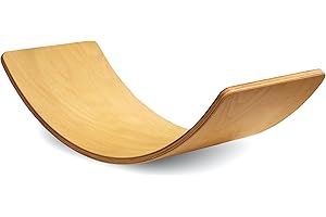 ‎LITTLE DUCK Balance Board Kinder aus Holz I Balancierbrett bis zu 250 KG Traglast I Wackelbrett oder Wippe für Kinder und Erwachsene I Kinder-Holzspielzeug ab 3 Jahren