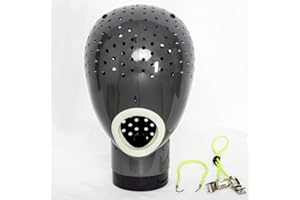 Maxsirui Wig Head Stand - Fresh Holder With Mannequin for Drying and Styling Hair, Scalp Cap Net, Dryer With Holes