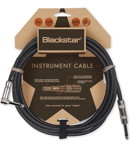 Lot de 5 Câbles Jack pour Instrument, 1 m | Gear4music