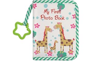 ARTOCT Mon Premier Album de Famille de bébé, Album de Livre Photo en Tissu Doux, Premier Album Photo pour Nouveau-né Enfant en Bas âge et Enfants, Peut contenir 17 Photos