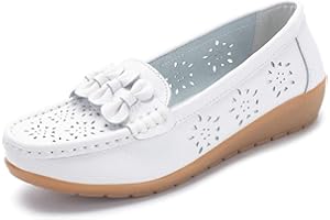 SMajong Donna Mocassini Scarpe di Guida Comfort Scarpe Pelle Classico Loafers 34-43 EU