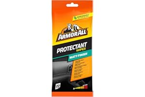 ‎ARMOR ALL ARMOR ALL Kunststoffpflegetücher 20 Stk. Seidenmatt Dashboard Wipes Matt Finish, Gelb, 35020L, Standard