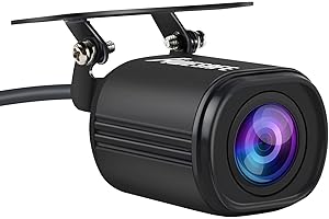 AWESAFE Cámara Trasera de Coche, Cámara de Marcha atrás para Coche, Cámara de Coche Aparcamiento Impermeable con Visión Nocturna Alta Definición para la Radio