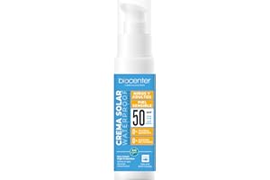 BIOCENTER Protector Solar natural SPF 50 para Niños y Adultos - Textura fluida 100 ml