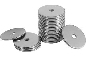 FOMGIIN Unterlegscheiben M4 Große, Beilagscheiben Edelstahl A2 V2A 304, Karosseriescheiben DIN9021 / ISO7093, Unterlegscheibe M4 x 25mm 20 Stück, Metallscheiben für Schrauben & Muttern & Gewindestange