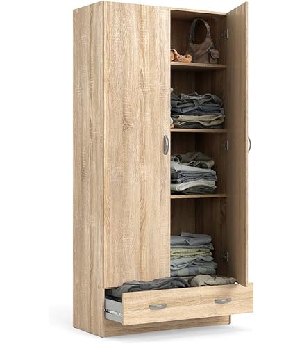 Armadio Multiuso 2 Ante Meuse 80x41x170cm | Mobile Scarpiera, Guardaroba | Design Rovere, Salvaspazio - Foto 7