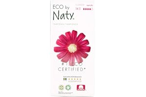 NATY BY NATURE BABYCARE Eco von Naty Tampons mit Applikator - Super Plus, 14 Tampons
