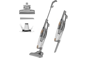 Vozascly Aspirapolvere con Filo, 2 in 1 Scopa Elettrica con Cavo da 4m Potenza 400W, 14 Kpa, Aspirapolvere senza Sacco Leggero Antigroviglio per Peli di Animali Tappeti