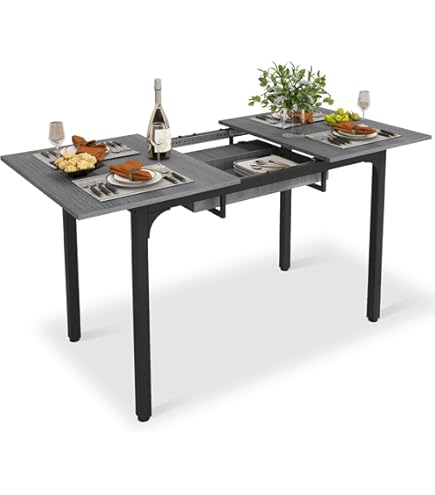 IKEA INGATORP extendable Table, 110/155 cm, Grey : Amazon.co.uk IKEA INGATORP extendable Table, 110/155 cm, Grey : Amazon.co.uk