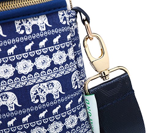 Kayond® Laptop-Tragetasche, 27,9-38,1 cm, Segeltuch, Neopren Laptop Tragetasche/Schultertasche Messenger-Bag / Aktentasche für Macbook, Acer, Dell, HP, Sony, Ausa, Samsung, Lenovo Blauer Elefant 11-11.6 inches - 7