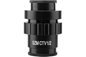 MARHYNCHUS 0.5X Okular C-Mount Objektiv 1/2 CTV Adapter für Video Digitalkamera Triokulares Stereoskopisches Mikroskop