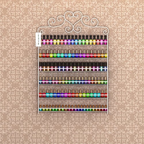 Dazone 6-tier Metall Nagellack Organizer Regal Lippenstiftständer Make Up Aufbewahrung Ordnungsständer (Weiß) - 4