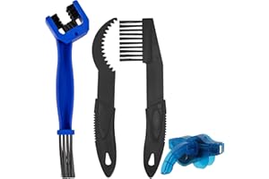 ShiWuYou Kit Pulisci Catena Bici, Lavacatena da Bici Professionale Accessori, 4 Pezzi Kit di Spazzola Pulizia della Catena, Spazzola di Pulizia per Catena Moto Bicicletta