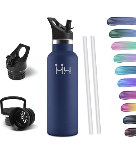 HoneyHolly Gourde Isotherme - 750ml Bouteille Isotherme avec Isolation par Double Paroi Gourde, Gourde INOX Isotherme Anti Fuite Reutilisable sans BPA pour Sport, Gym, Randonnée