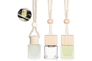 YISOWUH Ambientadores para coche, paquete de 3, con clips para ventilación, ambientador para coche de larga duración para colgar en el coche y el hogar, vainilla, lino y hielo oscuro