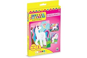 Sticky Mosaics ORB Travel Pack Einhorn Mosaik Klebebilder Reisespiele für Kinder Bastelset Geschenke für Mädchen & Jungen, Moosgummi Aufkleber Beschäftigung Geschenkideen Deko basteln ab 4 Jahre