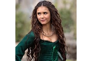 PORSMEER 28 pouces perruque pour femmes perruques longues bouclées pour femmes, perruque longue bouclée au centre naturel, perruques d’Halloween Cosplay Brun foncé