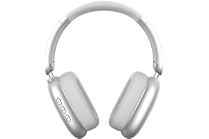 Wentronic Y01 Wireless Over Ear Headphones, Noise Canceling Bluetooth 5.3 Headphones with Microphones,Hi-Res Audio,48H Playtime,Foldable,Breathable Soft Earpads for iOS/Android/Samsung/PC-Silver